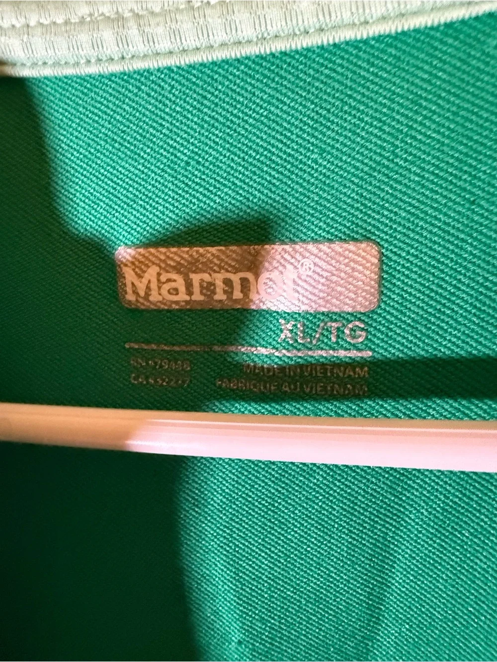 Marmot Women’s Green Quarter-Zip Pullover Active wear Top Size XL